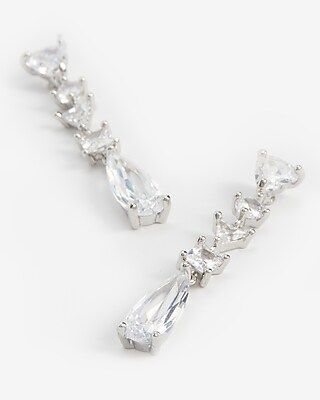 Rhinestone Drop Earrings | Express