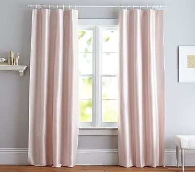 Evelyn Linen Blackout Curtain Panel | Pottery Barn Kids