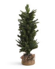 24in Flocked Tree In Burlap | Plants & Planters | Marshalls | Marshalls