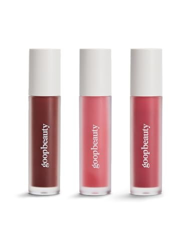 goop Beauty Hydra-Barrier Gel Gloss Set of 3 | Hydrating Lip Gloss to Moisturize & Plump Lips | Hyaluronic Acid & Vitamin E | Glaze, Blossom, and Spice | 0.13 oz each | Amazon (US)