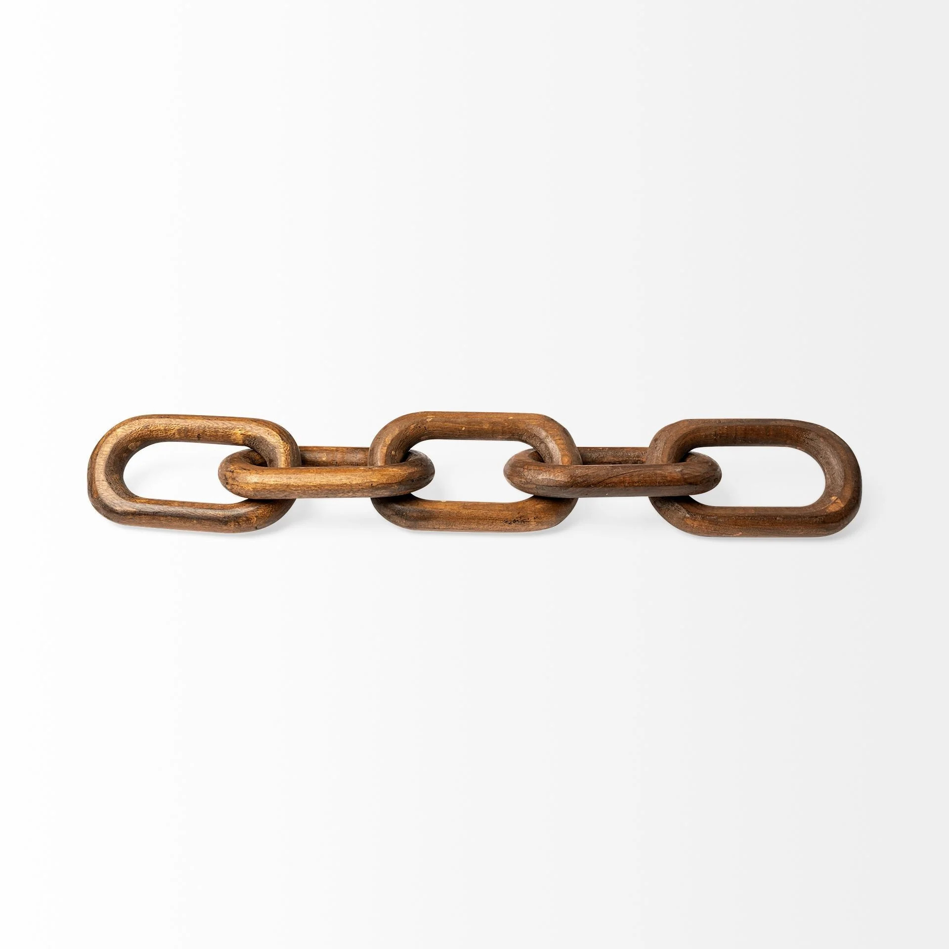 Brown Wooden Chain Link Decor Piece | Shop Simon