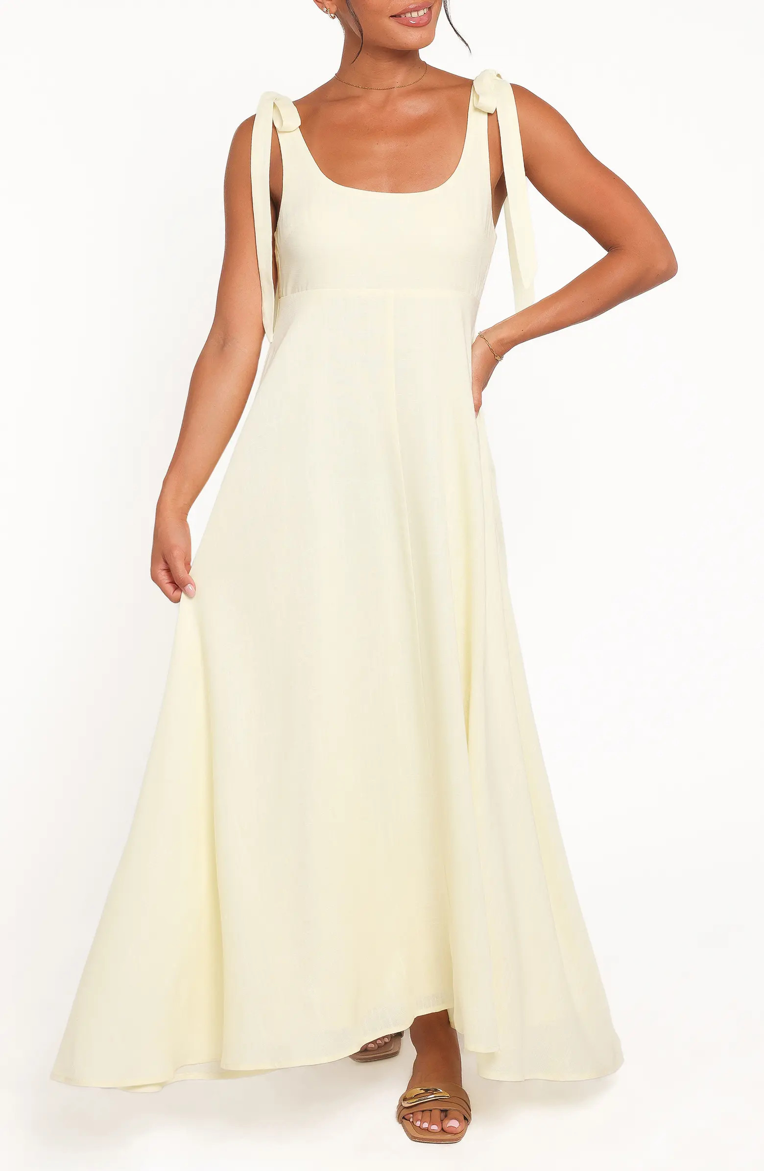 Valara Tie Shoulder Maxi Dress | Nordstrom