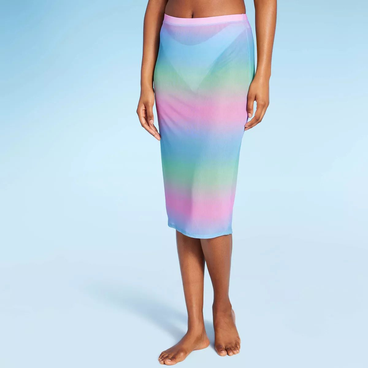 Women's Mesh Cover Up Midi Skirt - Wild Fable™ | Target