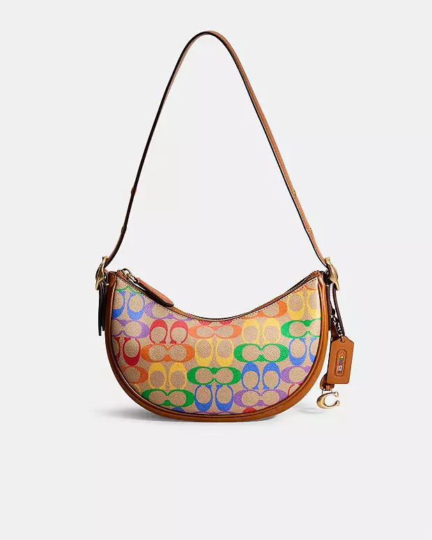 Restored Luna Shoulder Bag In Rainbow Signature Canvas | Coach (US)