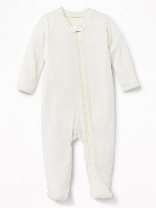 Plush-Knit Footed One-Piece for Baby | Old Navy US