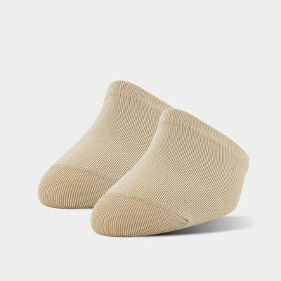 Peds Women's Grippers Tactel Nylon 2pk Liner Muel Socks - Nude One Size | Target