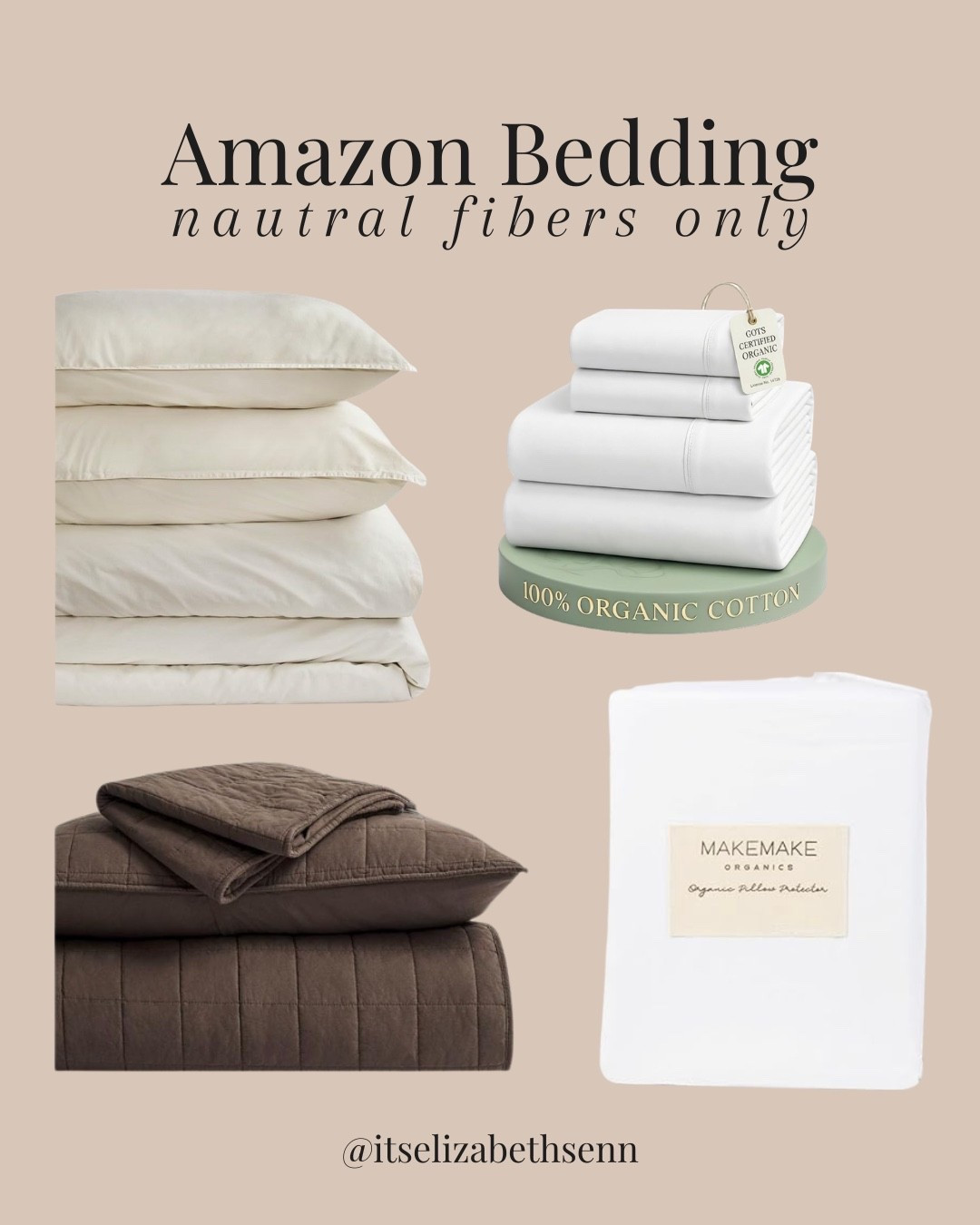 My favorite affordable fiber bedding finds from Amazon that will make your bedroom feel like a cozy hotel (without the chemicals) 🤎  

|| natural fiber bedding || organic cotton bedding || breathable bedding || neutral bedding || cozy bedroom decor || layered bedding look || amazing bedding finds || affordable luxury bedding || minimalist bedroom || cottage style bedroom || low toxic bedding || cozy home finds ||

#LTKHome