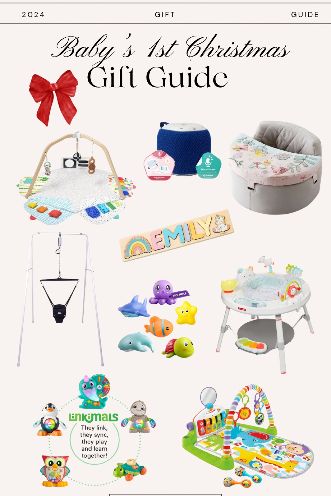 Baby’s First Christmas Gift Guide! 
My girls have all of these, and love them!! Many can grow with baby, too! 

Baby’s 1st Christmas | newborn gift guide | infant guide guide | baby gift guide | baby gift ideas | baby Christmas gifts 

#LTKHoliday #LTKBaby #LTKKids
