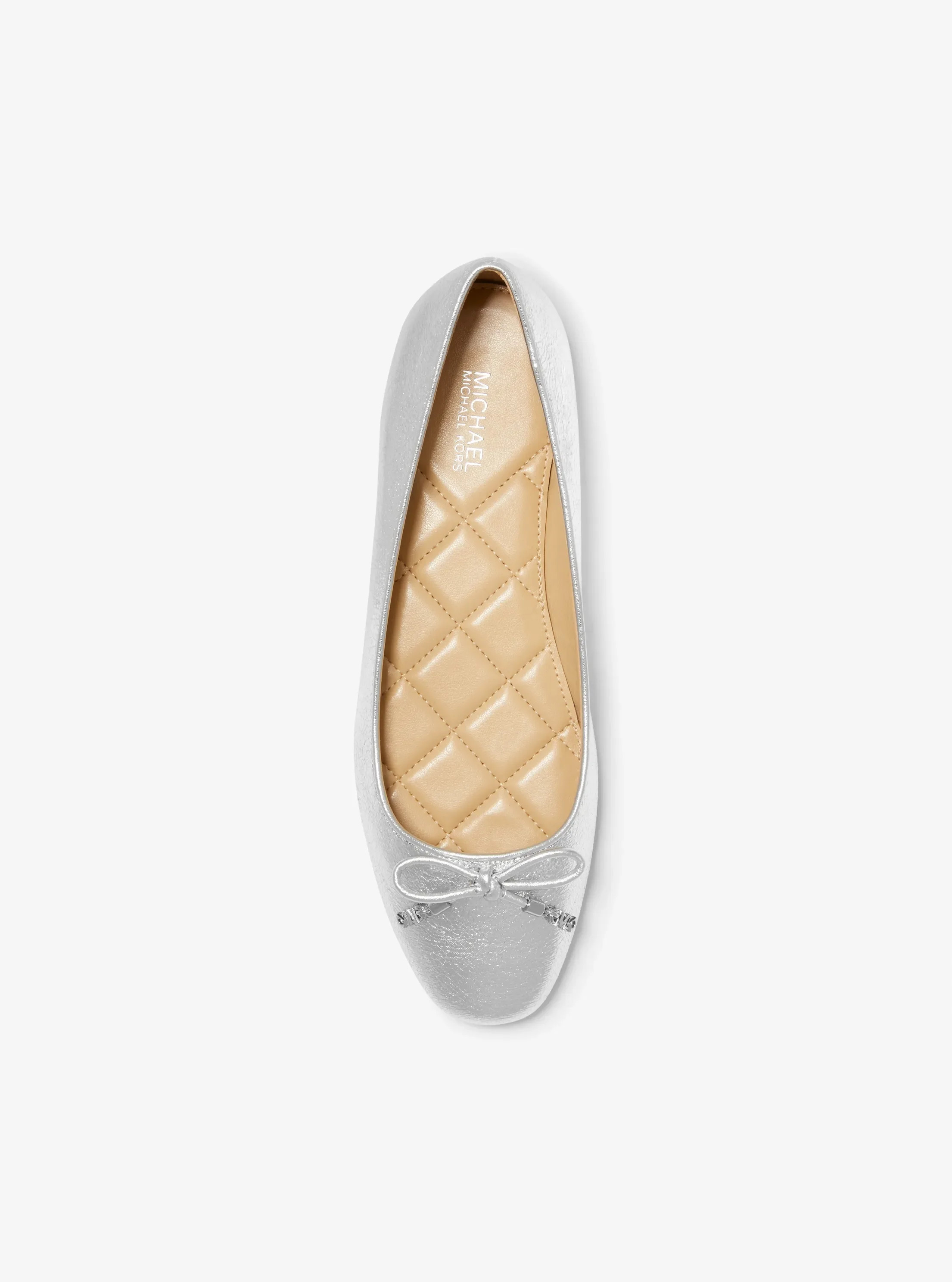 Nori Flex Metallic Leather Ballet Flat | Michael Kors US