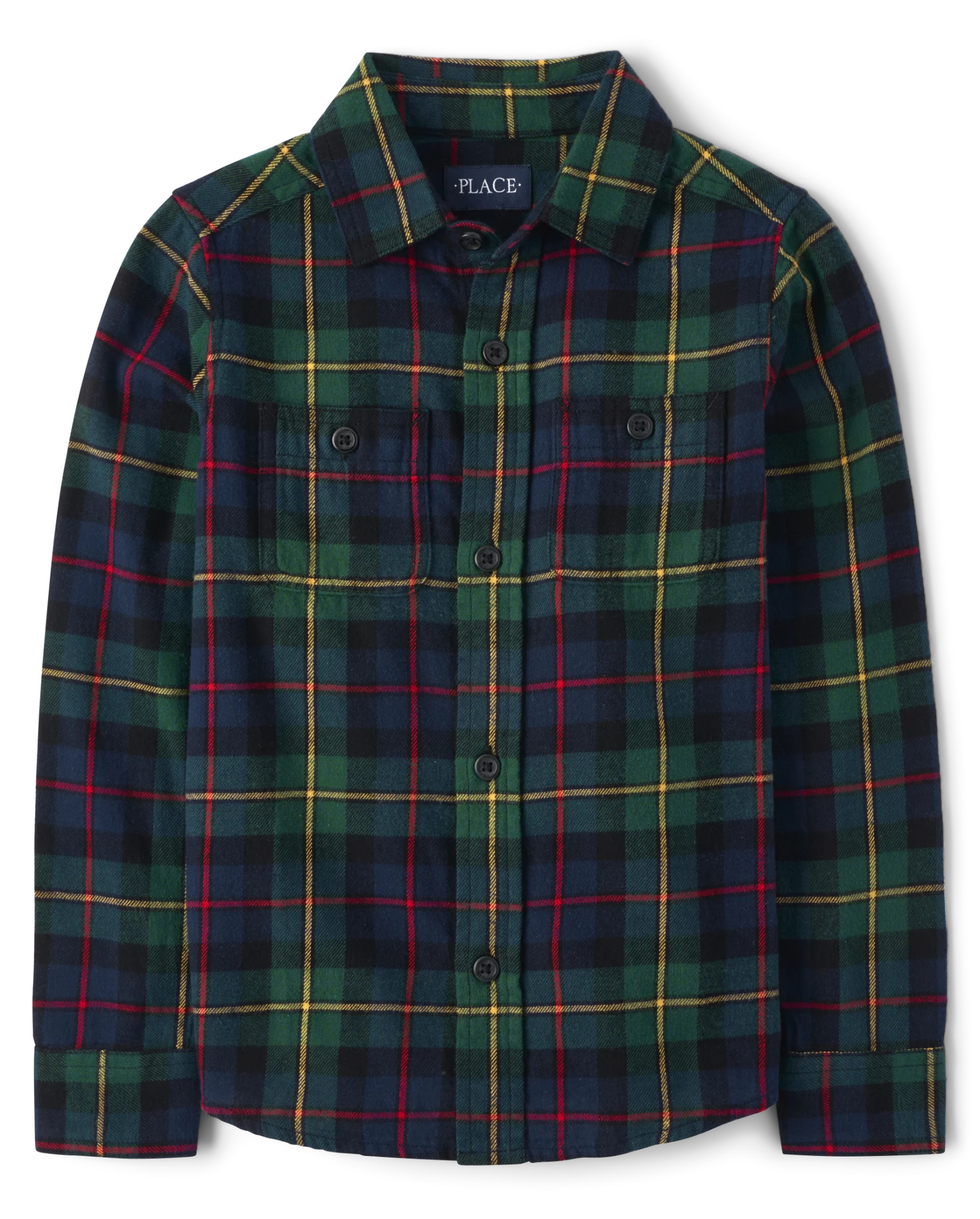 Boys Matching Family Plaid Flannel Button Up Shirt - spruceshad | The Children's Place