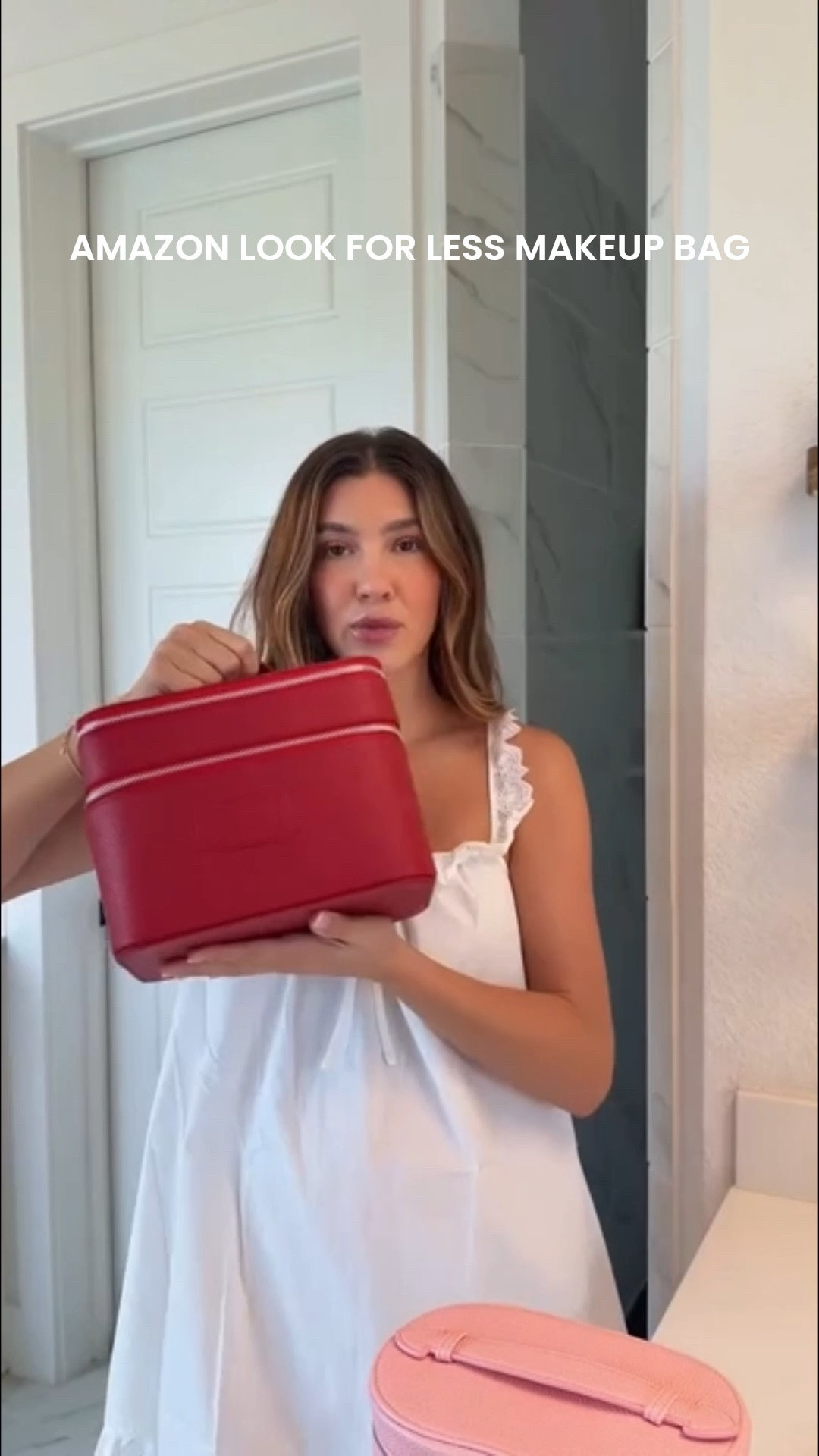 Amazon look for less makeup bag! Travel essential!