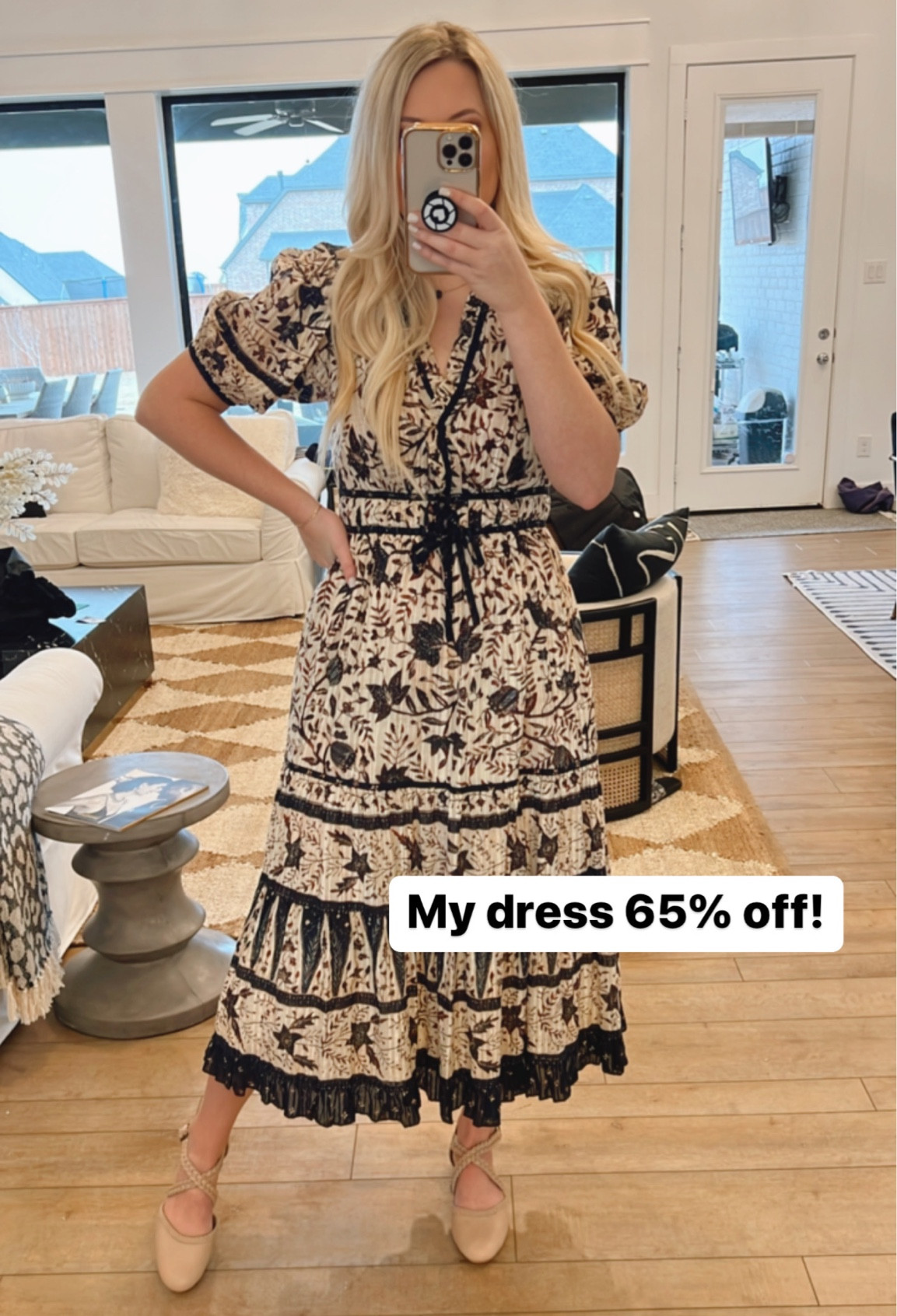 I love this dress! So comfortable and the pattern is so cute!

Winter outfit, spring dress, neutral dress, church, wedding, work outfit, vacation, Neimen Marcus, puff sleeve, 

#LTKSeasonal #LTKstyletip #LTKworkwear