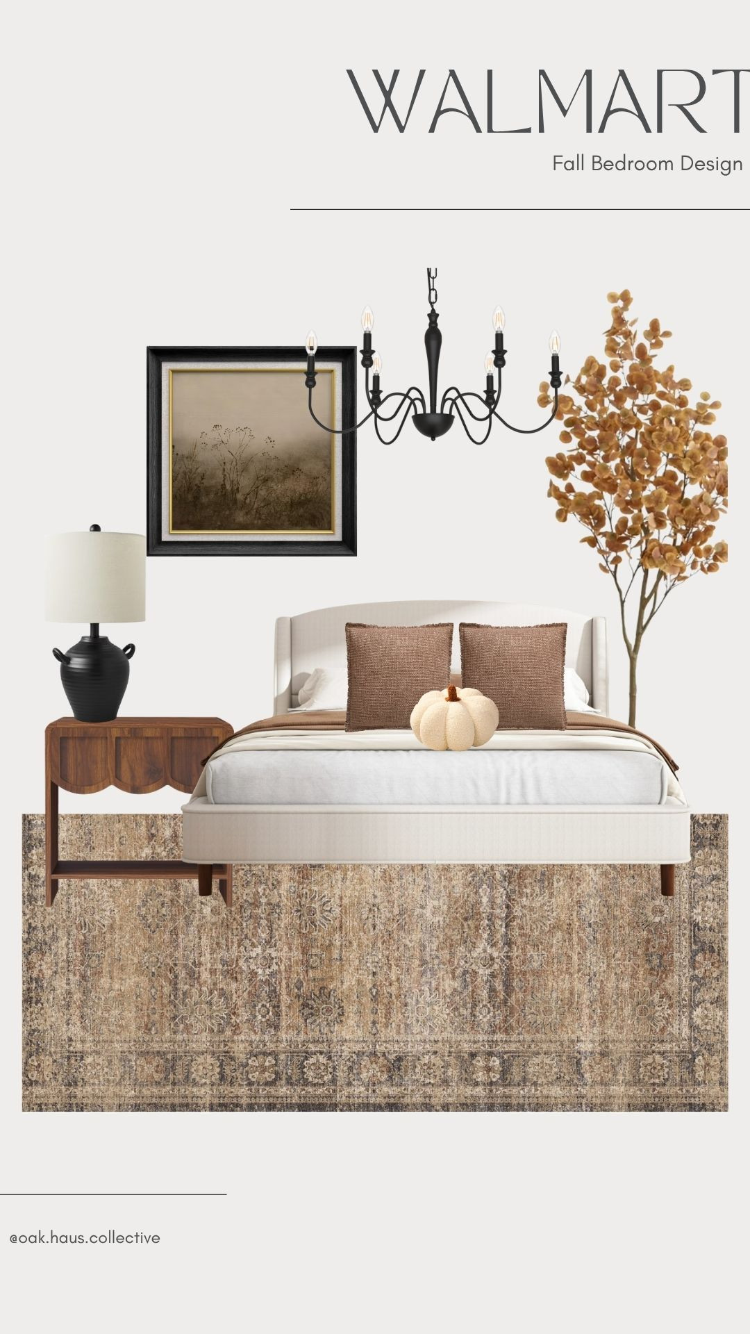 Walmart Fall Bedroom Design #walmart #walmartdecor #bedroom #bedroomdecor #fall #falldecor 

 #LTKSeasonal #LTKHome #LTKStyleTip