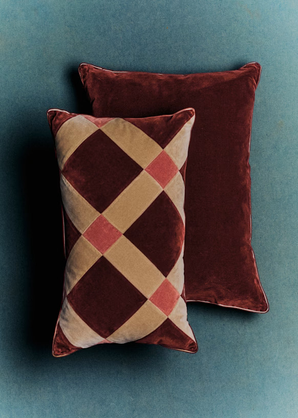 Velvet Patchwork cushion - Small model | Sezane Paris - US