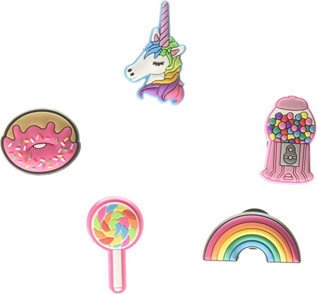 Crocs Jibbitz 5-Pack Unicorn Shoe Charms | Amazon (US)