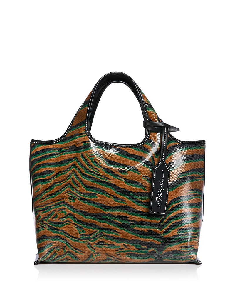 3.1 Phillip Lim Mini Tiger Print Canvas Market Tote Bag | Bloomingdale's (US)