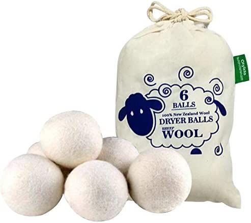 Otylzto Wool Dryer Balls 6-Pack, Drying Balls for Laundry,Reusable As Natural Fabric Softener, Re... | Amazon (US)