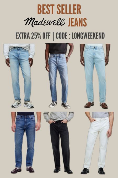 Madewell Jeans 

#LTKMens #LTKSaleAlert