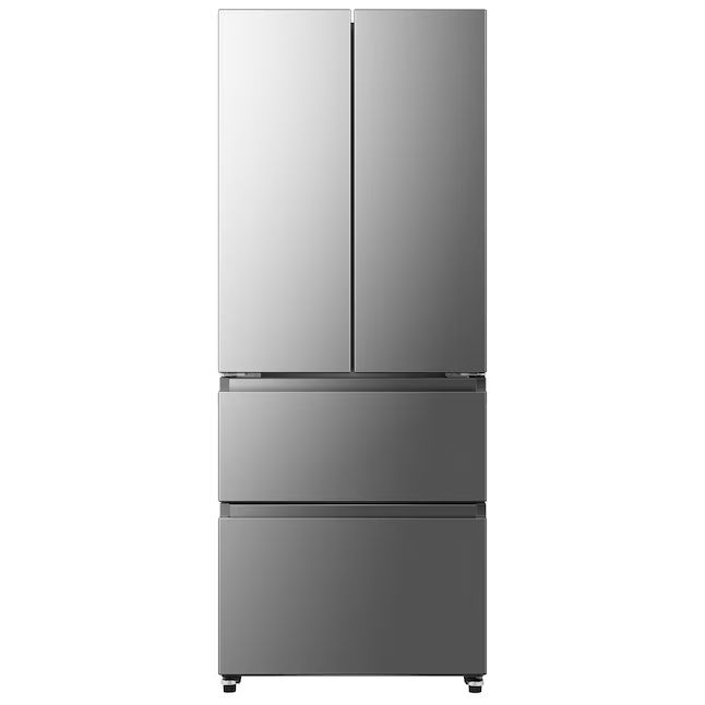 Hisense  14.8-cu ft 4-Door Counter-depth French Door Refrigerator (Stainless Look) | Lowe's