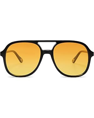 SOJOS Retro Polarized Aviator Sunglasses for Women Men Classic 70s Vintage Trendy Square Aviators... | Amazon (US)