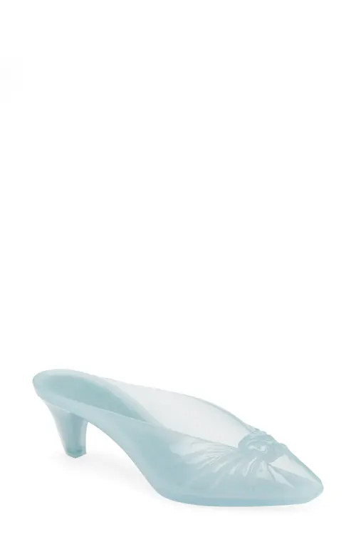 Chloé Jelly Peep Toe Kitten Heel Mule in Spearmint at Nordstrom, Size 7Us | Nordstrom