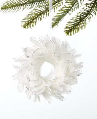 Shine Bright Feather Wreath Ornament, Created For Macy's | Macys (US)