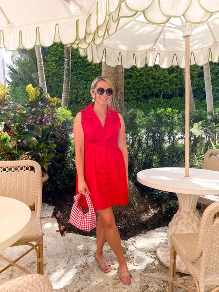 What I wore in Palm Beach 🏝️ Wearing size medium in the dress and linking my accessories  

#LTKItBag #LTKOver40 #LTKTravel