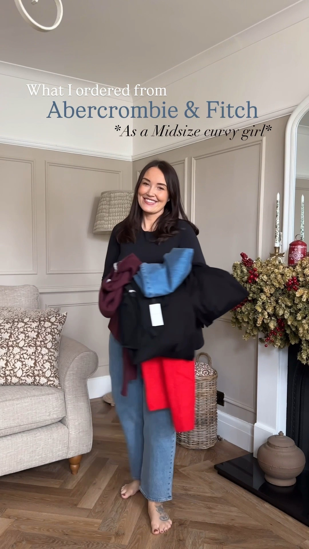 Ad today I'm working with Abercrombie and wow the items I chose are just fabulous! I've linked them all below. I wear a size 29 waist in short leg in the curve love jeans as they have extra material for curves on but and hips. #abercrombiepartner

#LTKuk #LTKwinter #LTKfestive