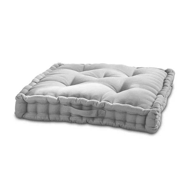 Better Homes & Gardens Tufted Square Floor Cushion, Vanilla Bean - Walmart.com | Walmart (US)