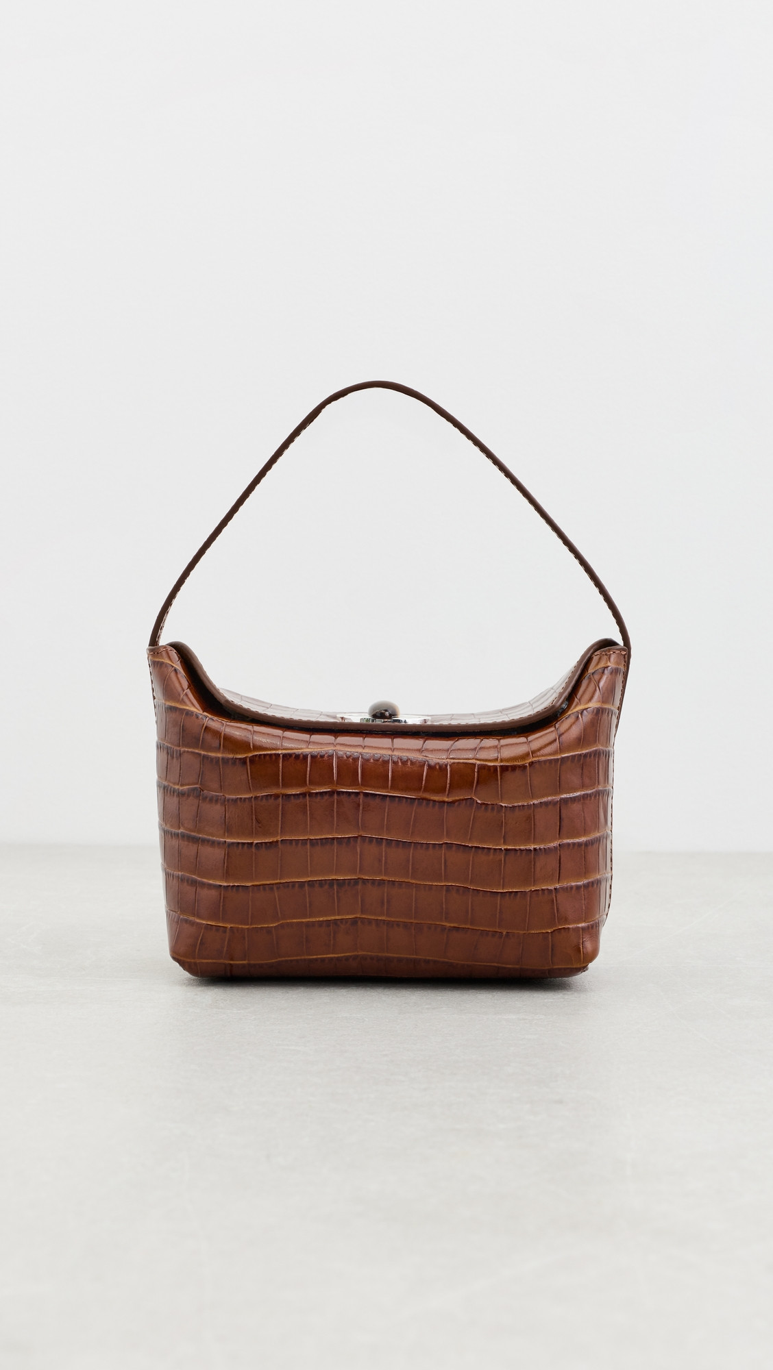 Christopher Esber Turnlock Embossed Mini Bag Cognac One Size | Shopbop