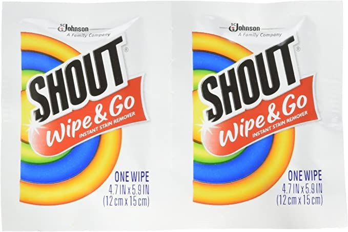 Shout Instant Stain Remover Towelette Wipes (80 count) | Amazon (US)