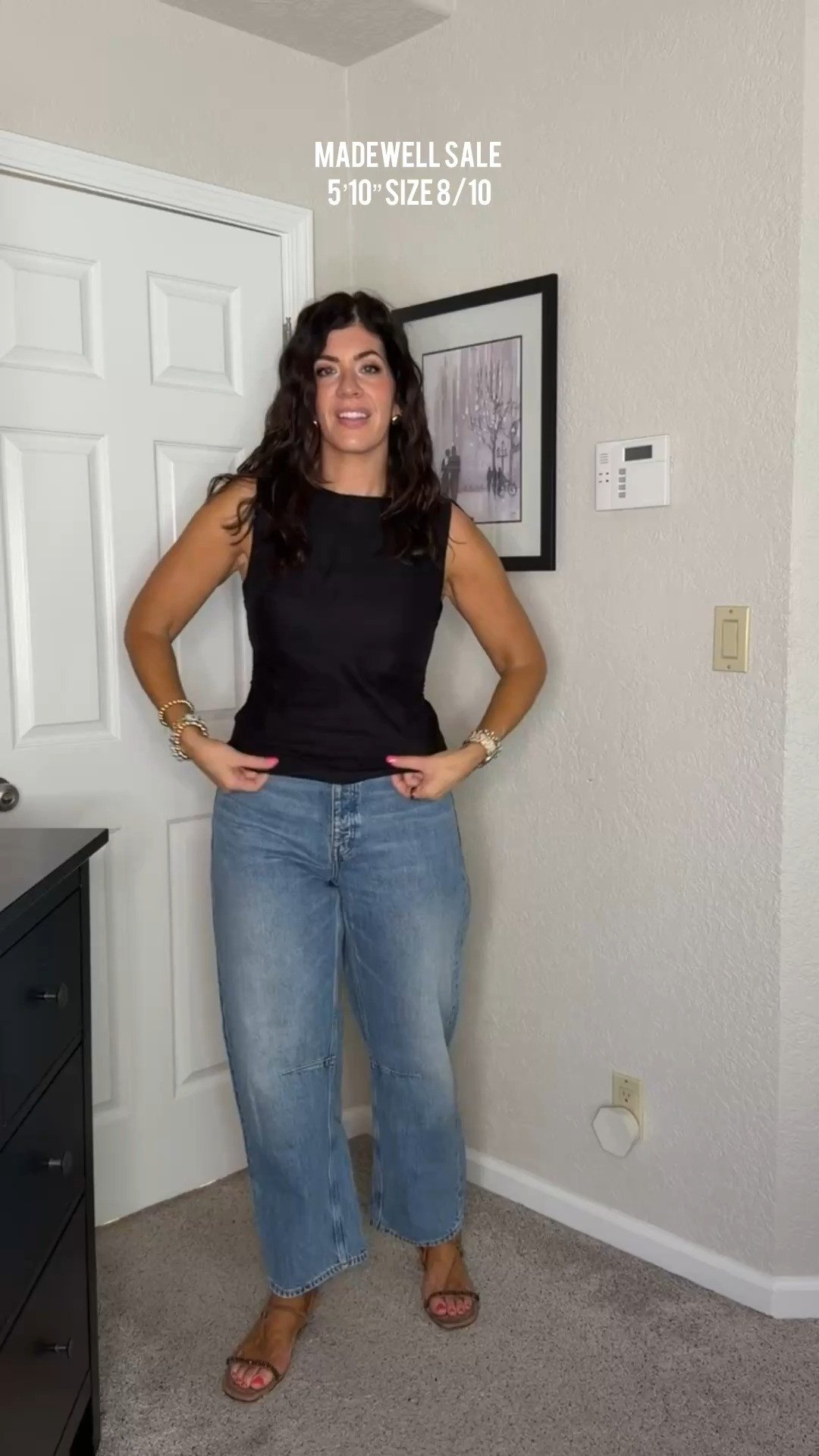 Use code LTK20 Madewell sale, wearing 8 in the barrel jeans denim sale, midsize outfit, casual, summer denim, trendy outfit, easy outfit, brown sandals, summer fashion, what to wear, mom outfit

#LTKxMadewell #LTKSaleAlert #LTKMidsize
