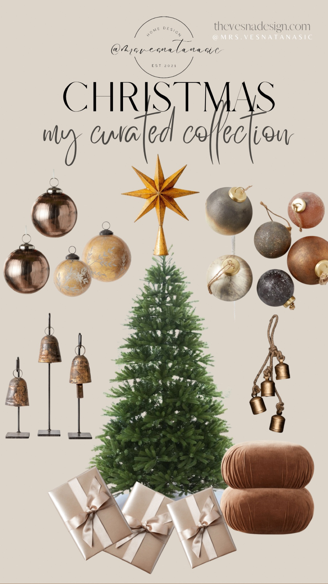 My curated Holidays Collection. Christmas tree, berry branches, stockings holder, brass deer, glass ornaments, table chargers, neutral Christmas decor, terracotta trees, holiday decorations, chargers, Santa mug, ornaments, deer, reindeer, neutral holiday decorations, Christmas tree, wreath, nutcracker, hanging bells, bells, tree topper, Christmas, garland, mantel Christmas decorations, Christmas decorations, Christmas star, Christmas garland, crate & barrel, amazon, pottery barn, west elm, target, mcgee & co, studio mcgee, 

#LTKhome #LTKSeasonal #LTKHoliday