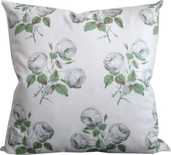 Bowood In Grey Green-High End Designer Decorative Pillow Cover-Accent Pillow-Single Sided | Etsy (US)