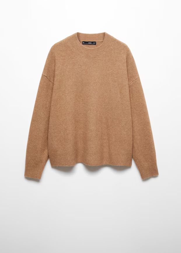 Round-neck knitted sweater | MANGO (UK)