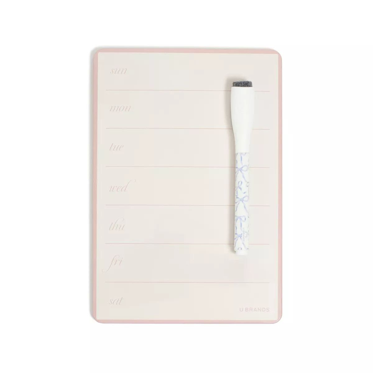 U Brands 2ct Magnetic Weekly Dry Erase Board Charming Coquette | Target