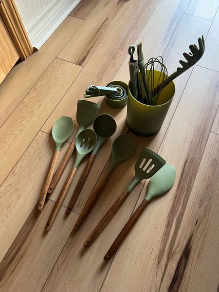 Olive green kitchen utensils set

#LTKhome