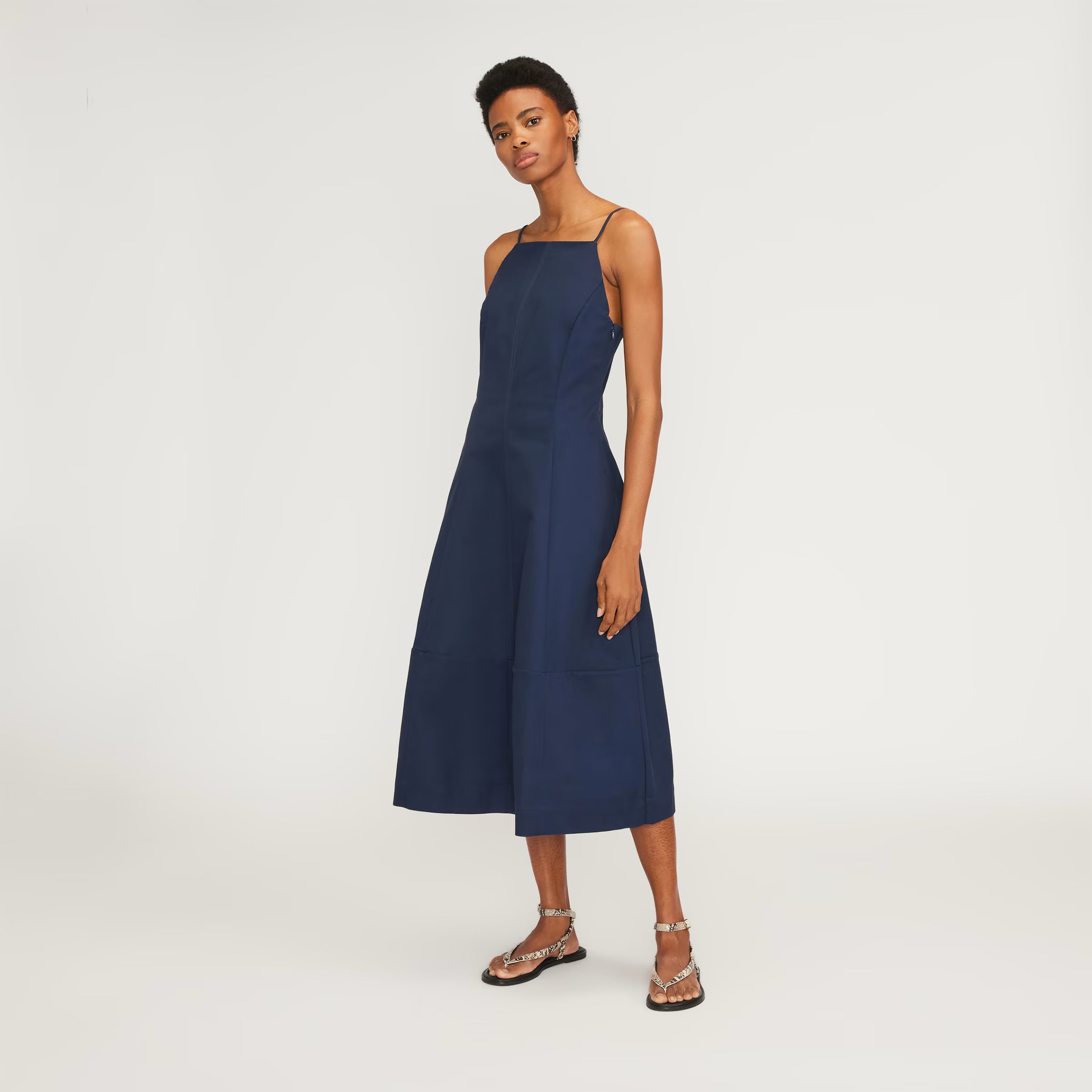 The Structured Cotton Bell Dress | Everlane