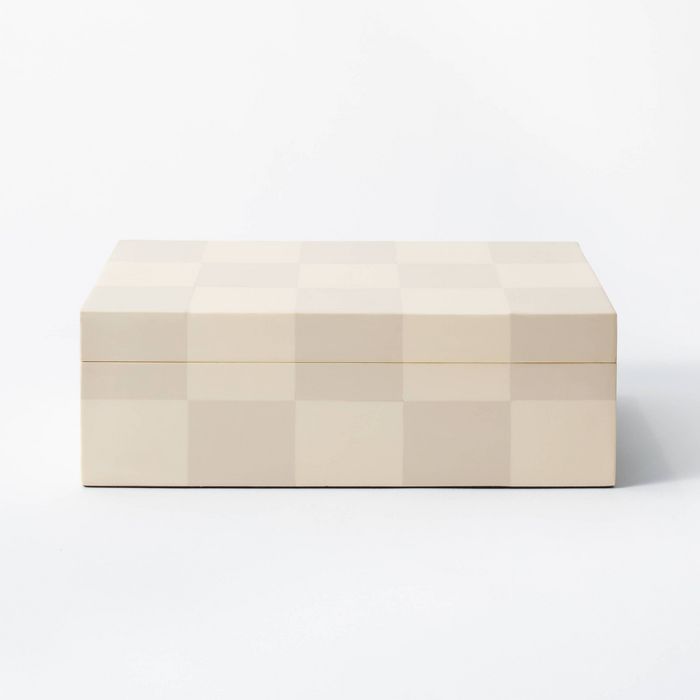 Large Checkered Resin Box - Threshold™ designed with Studio McGee | Target