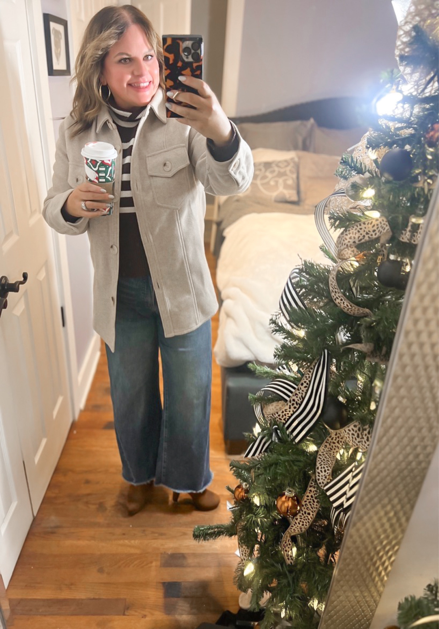 Shacket outfit!
Jeans, shacket, wide leg jeans, platforms

#LTKfindsunder100 #LTKstyletip #LTKover40