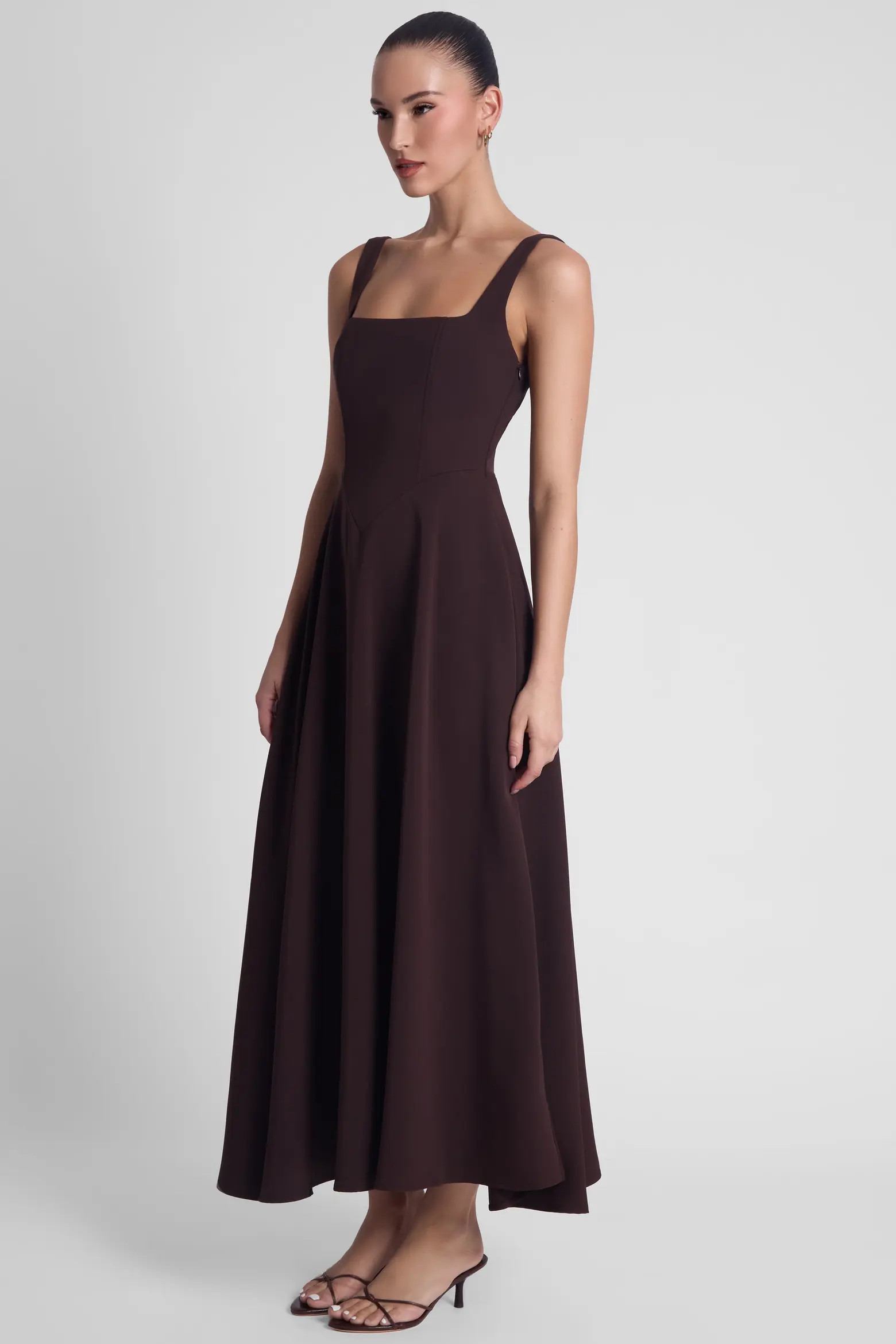 Serenity Square Neck Corset Midi Dress (Women) | Nordstrom | Nordstrom