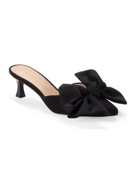 Crown & Ivy™ Francie Bow Top Heels | Belk