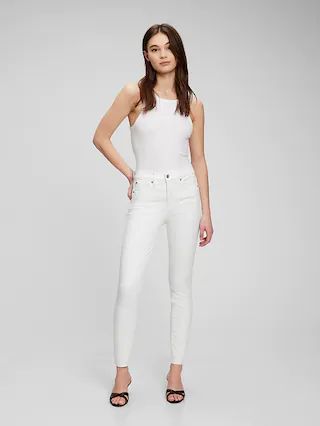 High Rise True Skinny Jeans with Washwell | Gap (US)