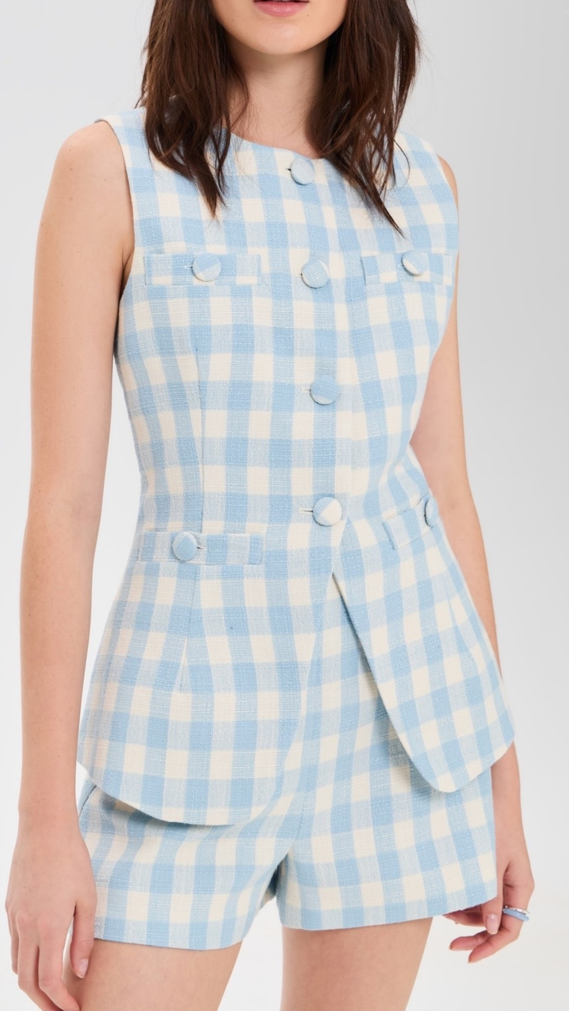 Blue gingham set! 