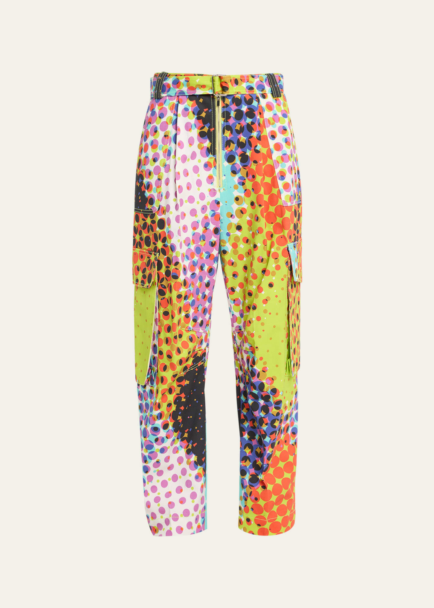 Harlequin Halftone Pleated Jumbo Cargo Pants | Bergdorf Goodman