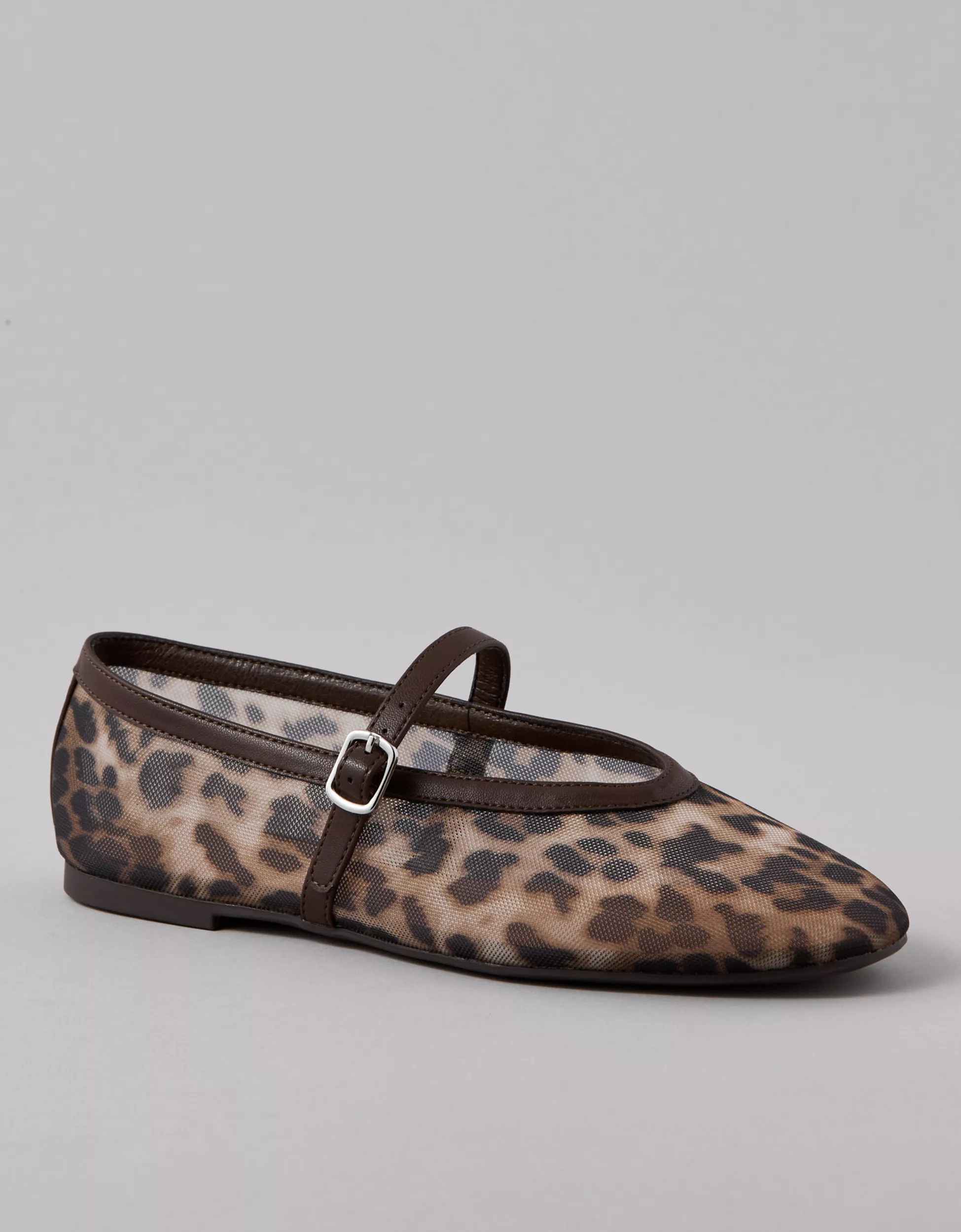 AE Leopard Mesh Ballet Flat | American Eagle Outfitters (US & CA)