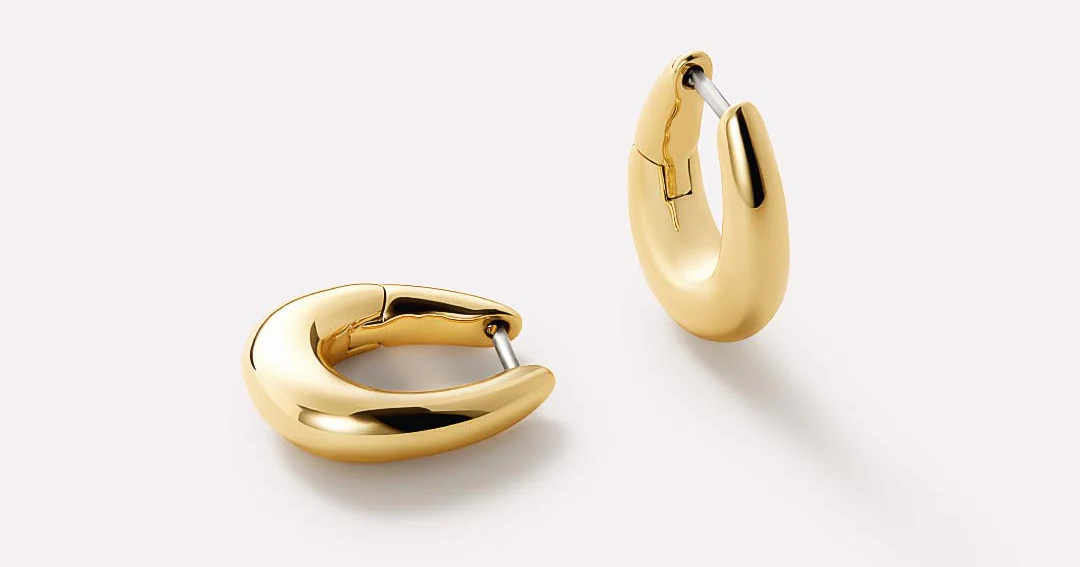 Gold Huggie Earrings | Ana Luisa