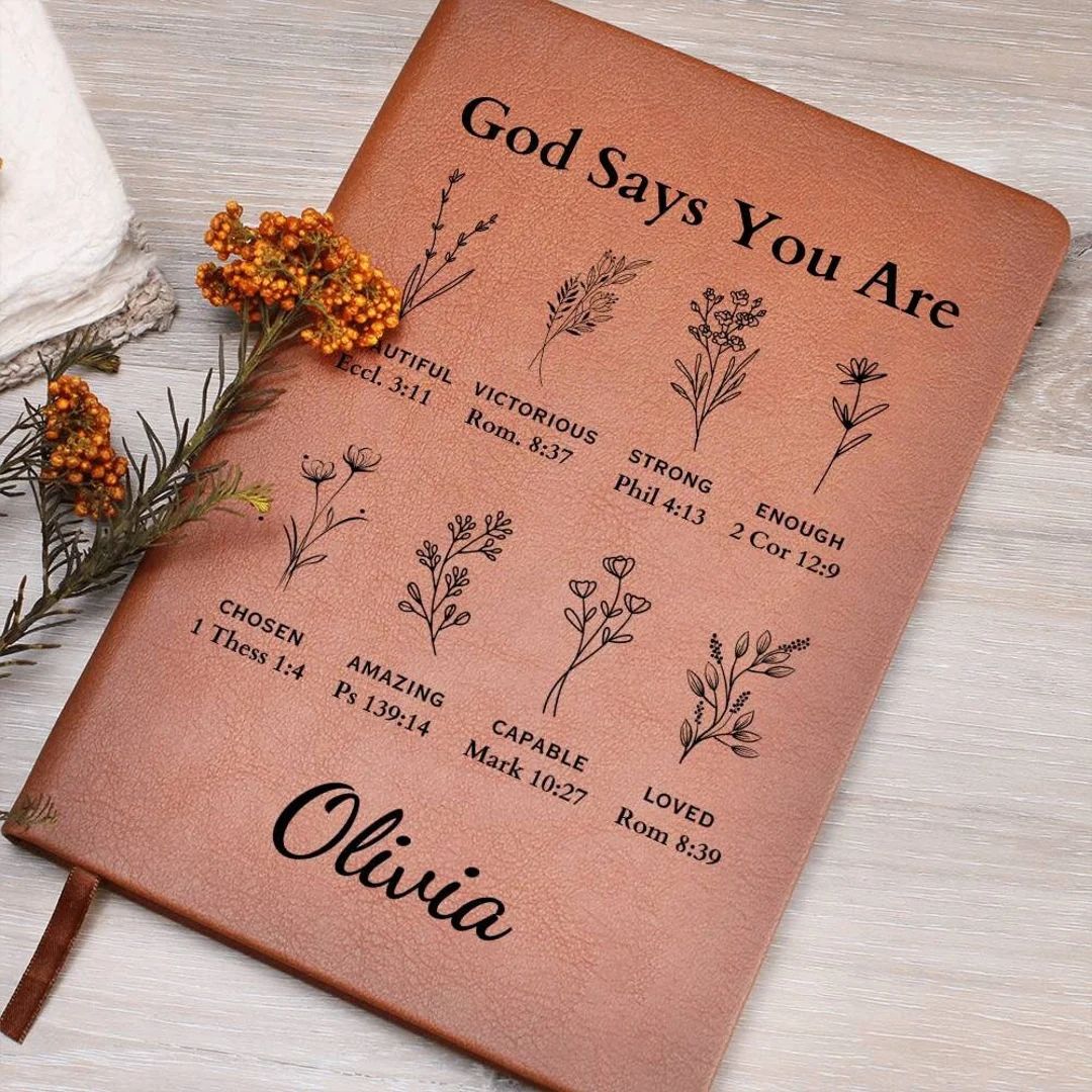 Personalized Prayer Journal for Women Positive Affirmations Journal, Christian Gift Journal, God ... | Etsy (US)