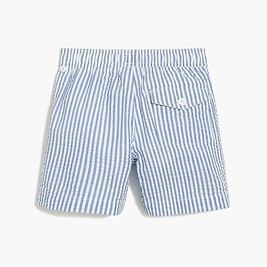 Boys' seersucker swim trunk | J.Crew Factory