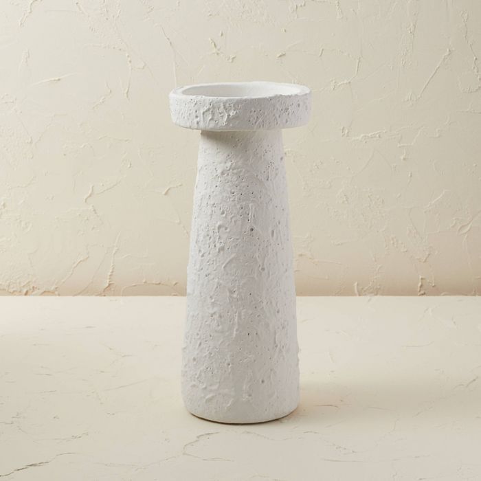 12" x 5" Terracotta Candle Holder Chalk White - Opalhouse™ designed with Jungalow™ | Target